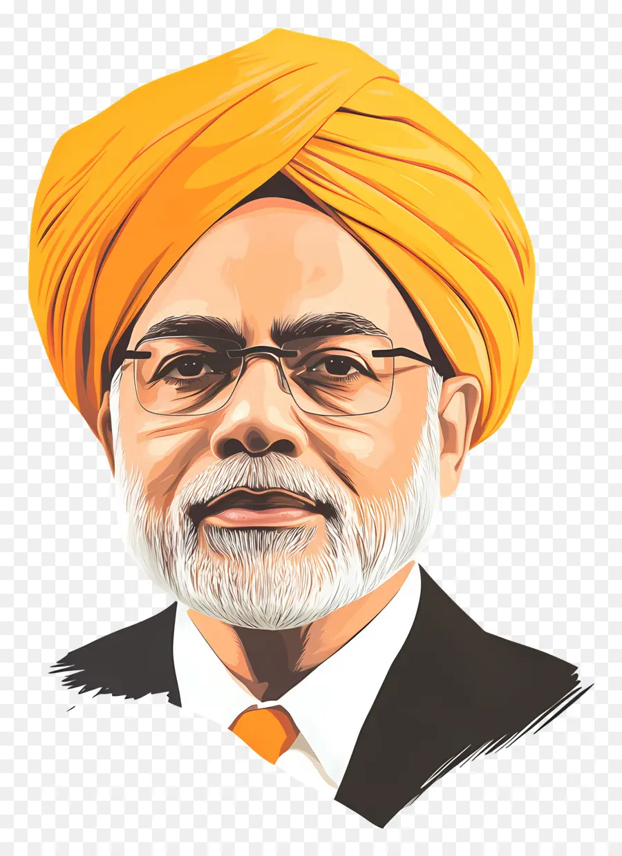 Político Indiano，Homem Com Turbante PNG