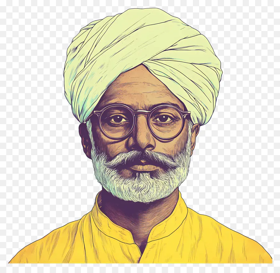 Político Indiano，Homem Com Turbante PNG