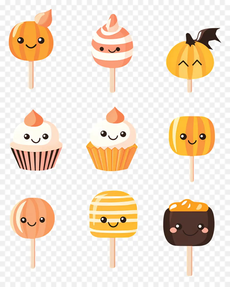 Doces De Halloween，Doces Fofos PNG