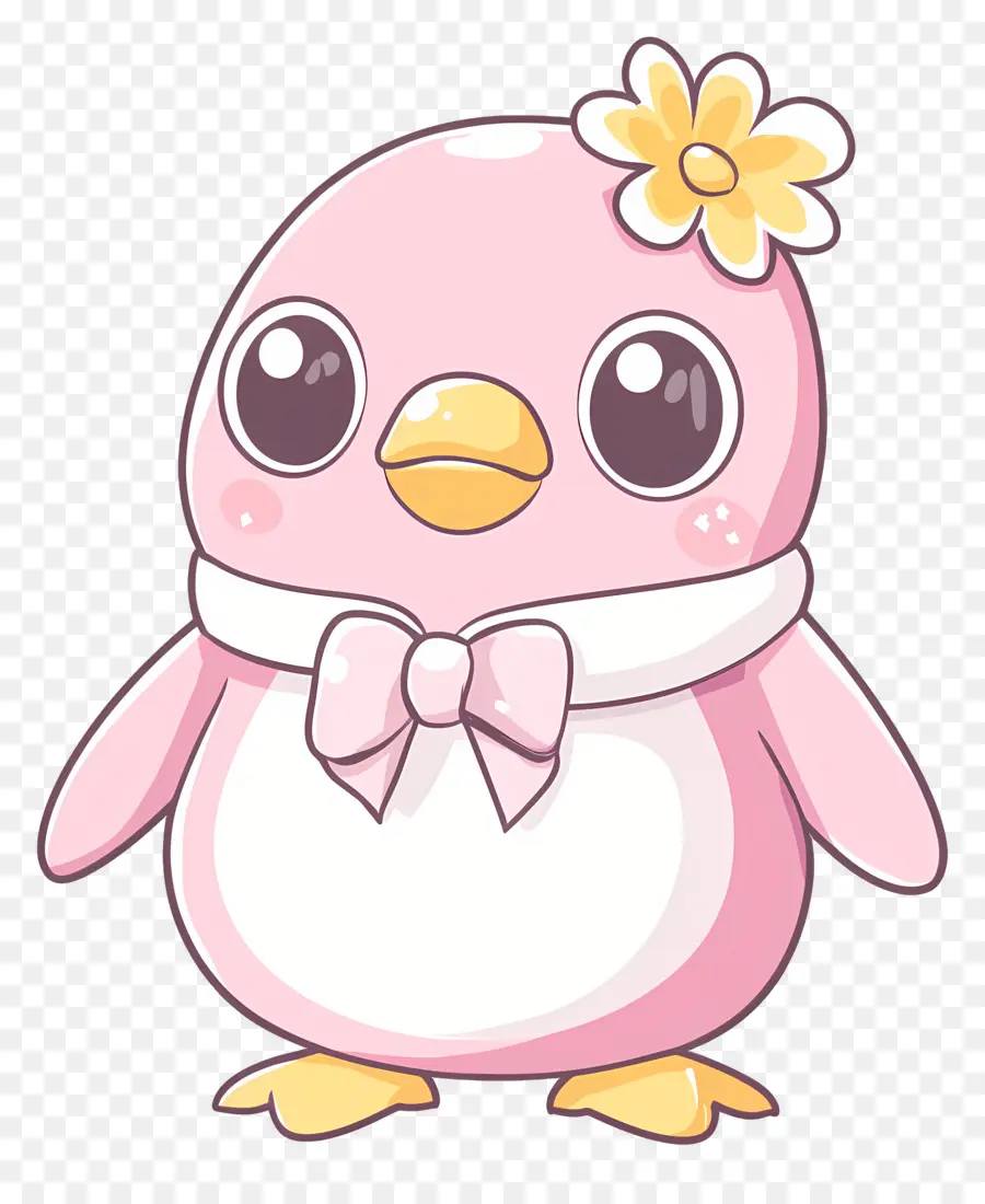 Pinguim Rosa Pastel，Pinguim PNG