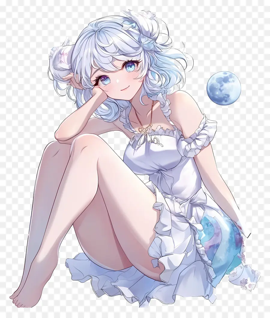 Lua Fofa，Garota Anime PNG