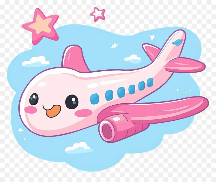 Avião Fofo，Avião Rosa PNG