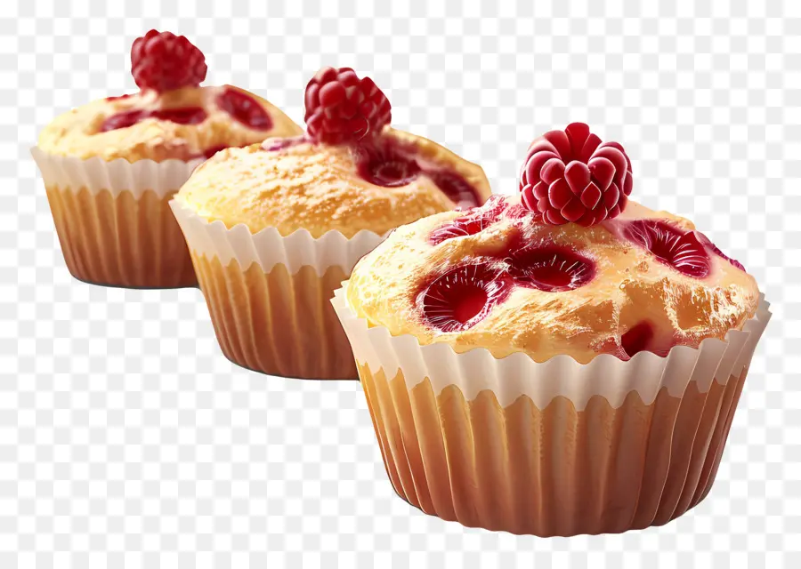 Muffins De Framboesa，Muffins De Frutas Vermelhas PNG