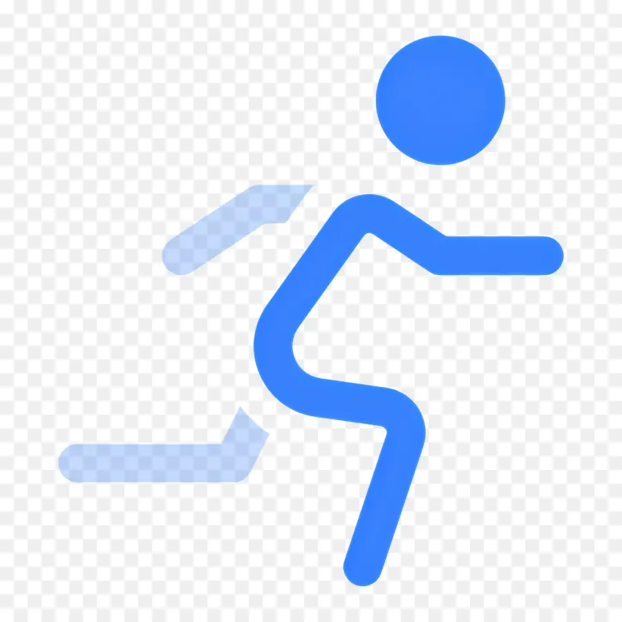 Corredor，Figura De Corrida Azul PNG