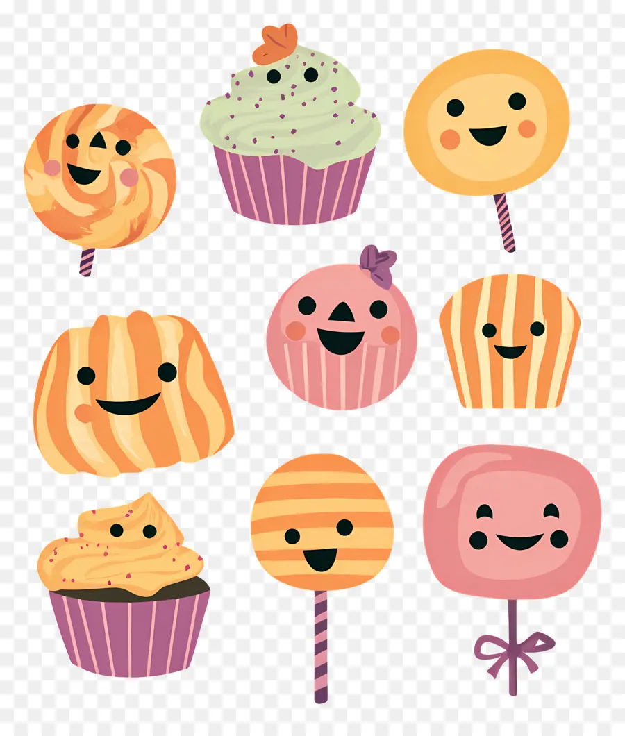 Doces De Halloween，Doces Fofos PNG