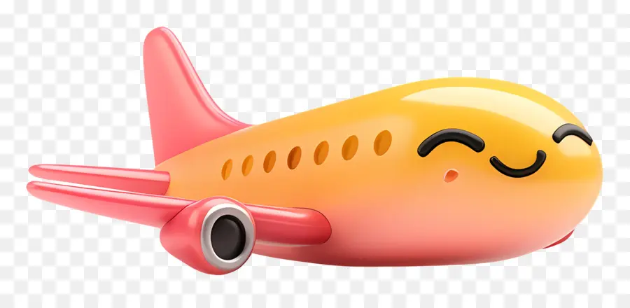 Avião Fofo，Avião Laranja PNG