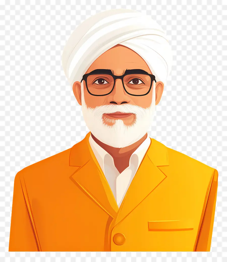 Político Indiano，Homem Com Turbante PNG