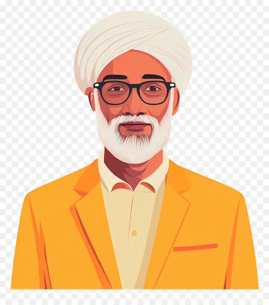 Político Indiano，Homem Com Turbante PNG