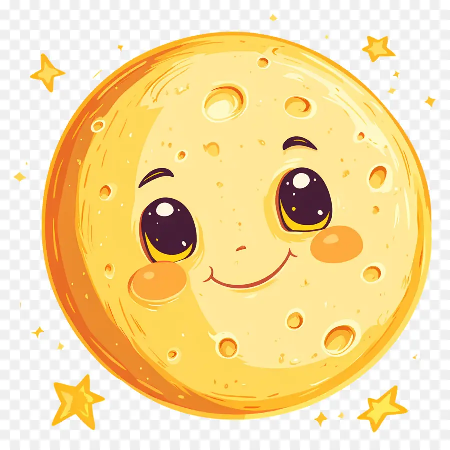 Lua Fofa，Lua Sorridente PNG