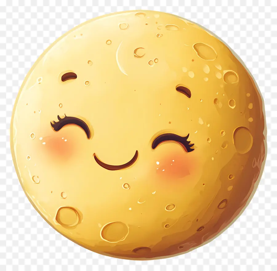 Lua Fofa，Lua Sorridente PNG