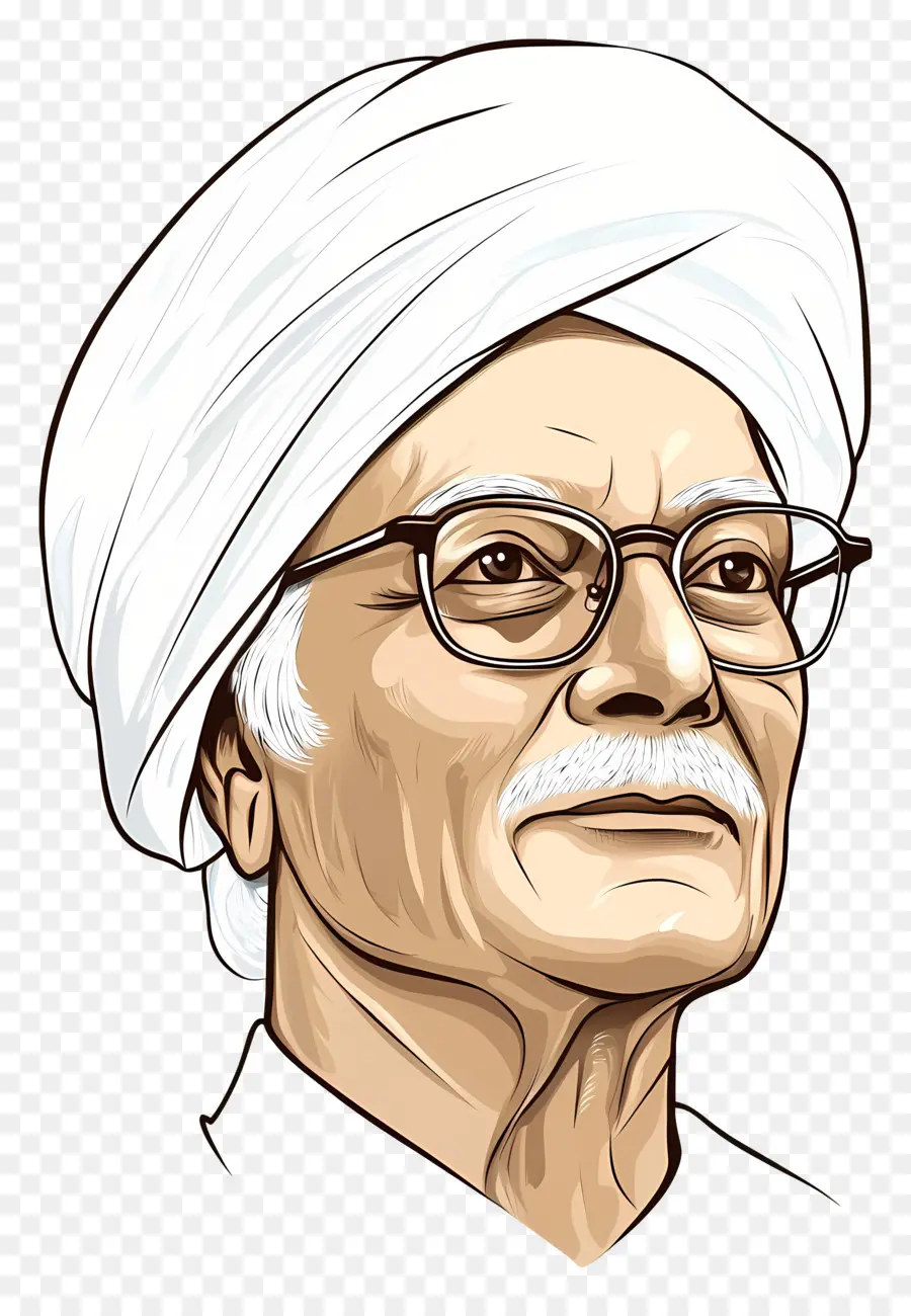 Político Indiano，Homem Com Turbante PNG