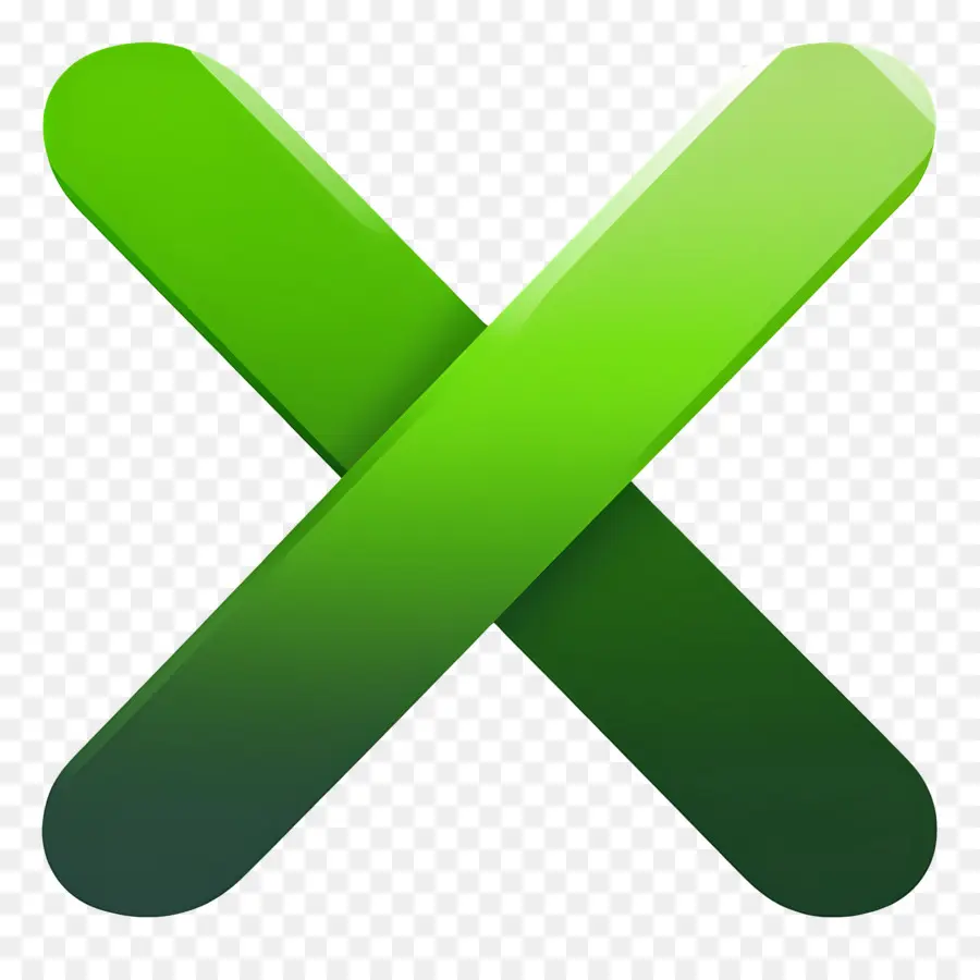 Verde X，Carta PNG