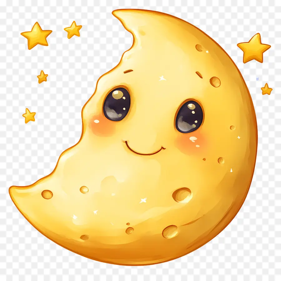 Lua Fofa，Lua Sorridente PNG