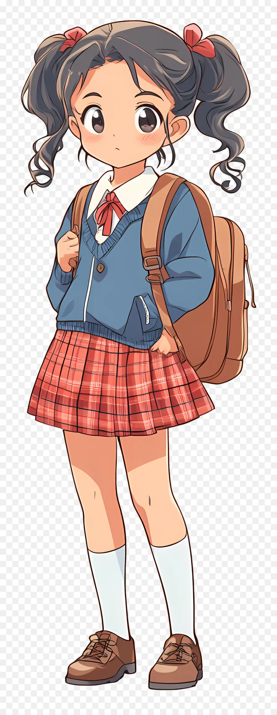 Escola Animada，Menina Da Escola De Anime PNG