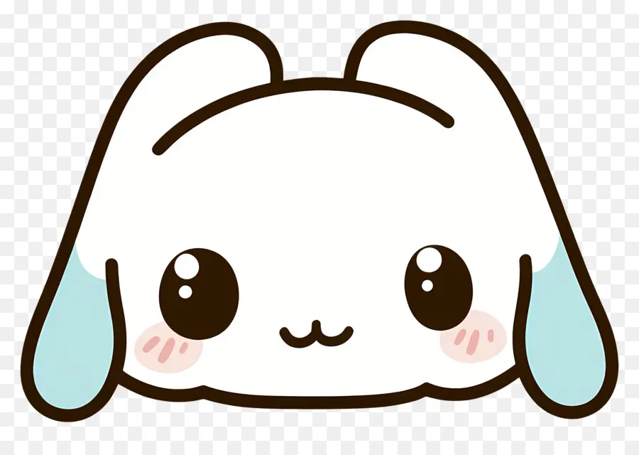 Cinnamoroll，Rosto Bonito PNG