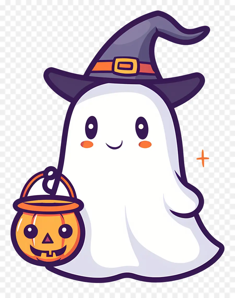 Fantasma De Halloween，Fantasma Com Doces PNG