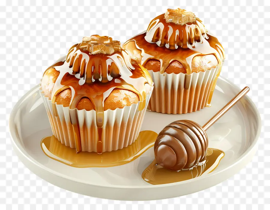 Muffins De Mel，Mel PNG