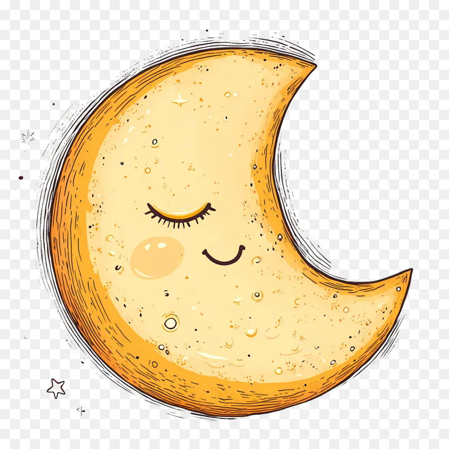 Lua Fofa，Lua Adormecida PNG