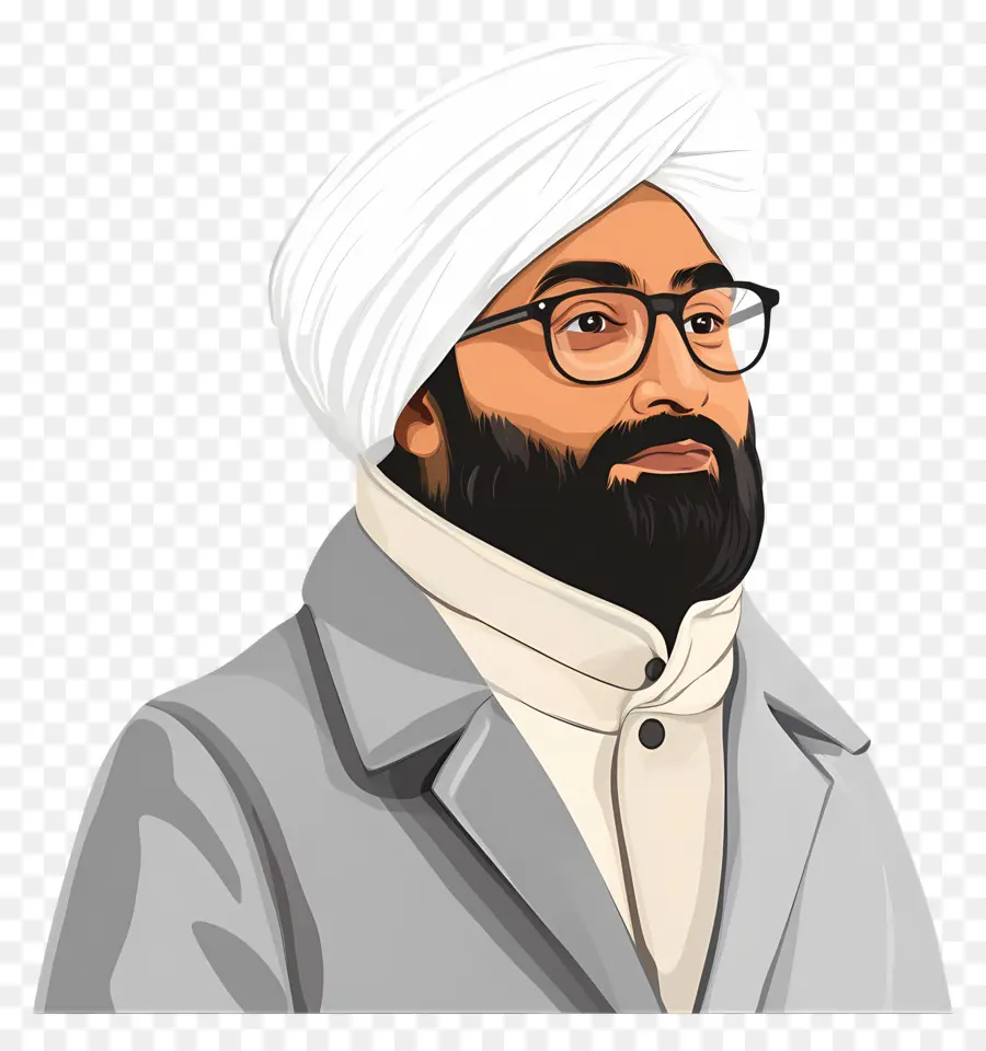 Político Indiano，Homem Com Turbante PNG