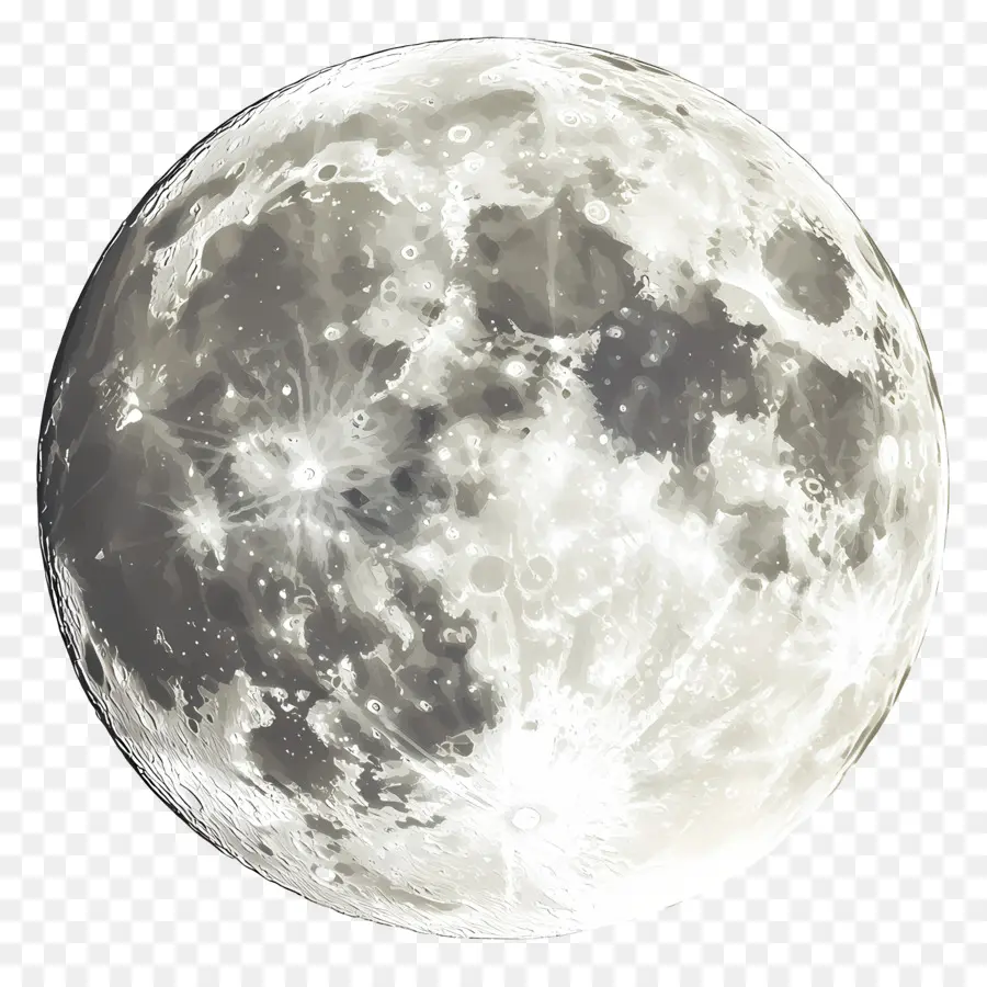 Lua Fofa，Lua Cheia PNG