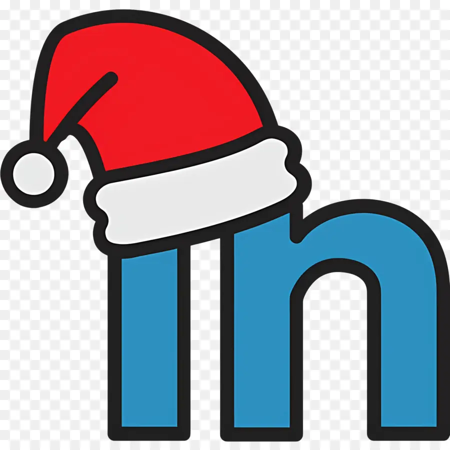 Linkedin，Chapéu De Papai Noel PNG