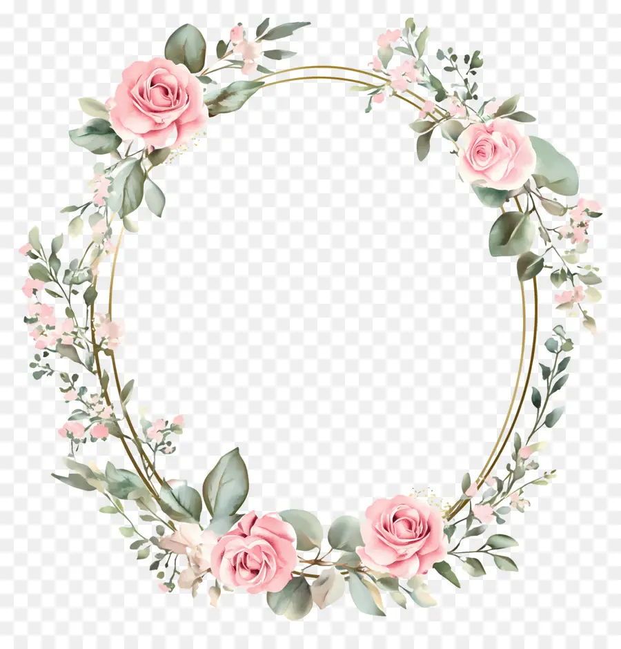 Moldura Oval Para Casamento，Moldura Floral PNG