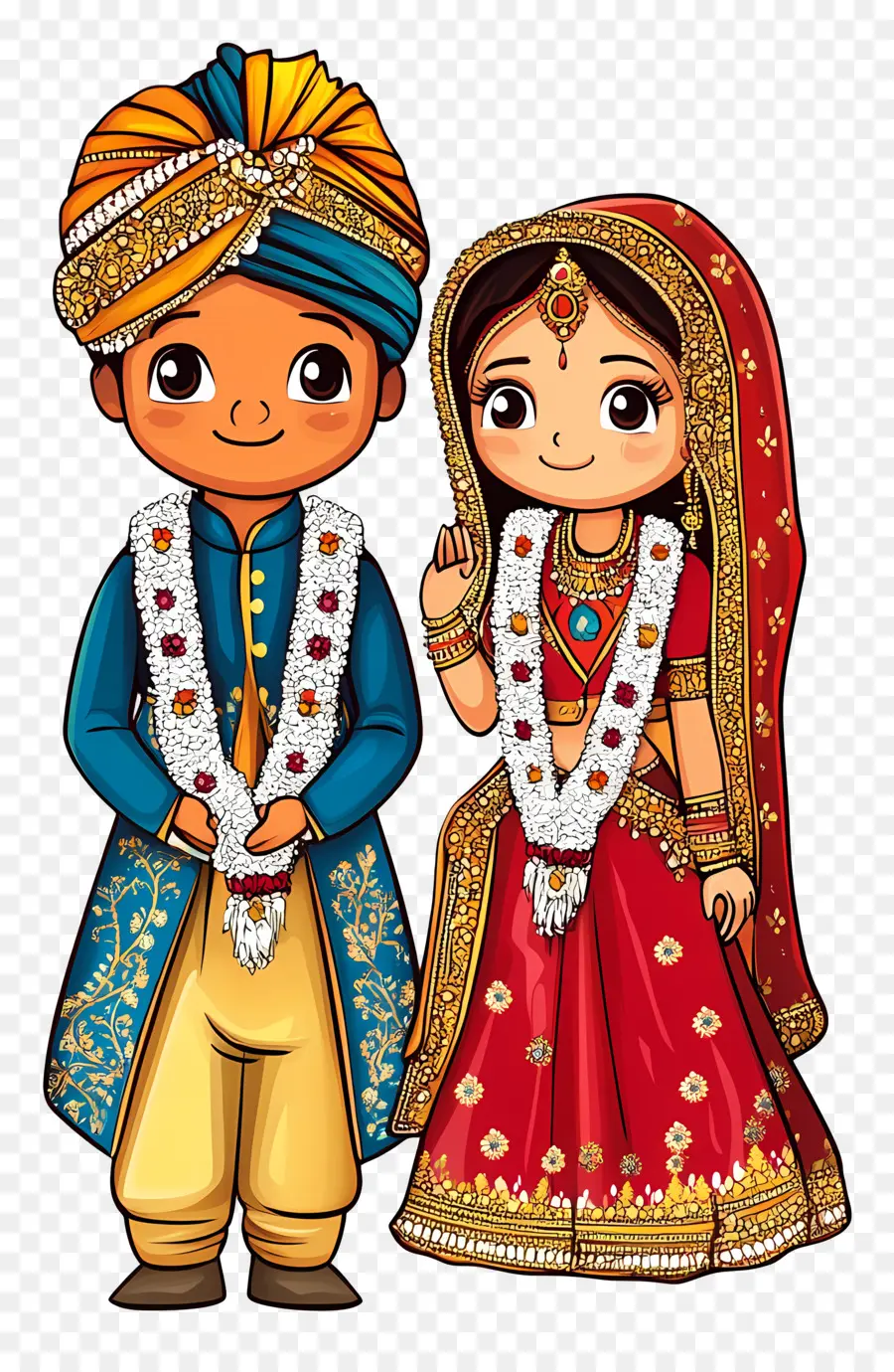 Casamento Hindu，Casal Tradicional PNG