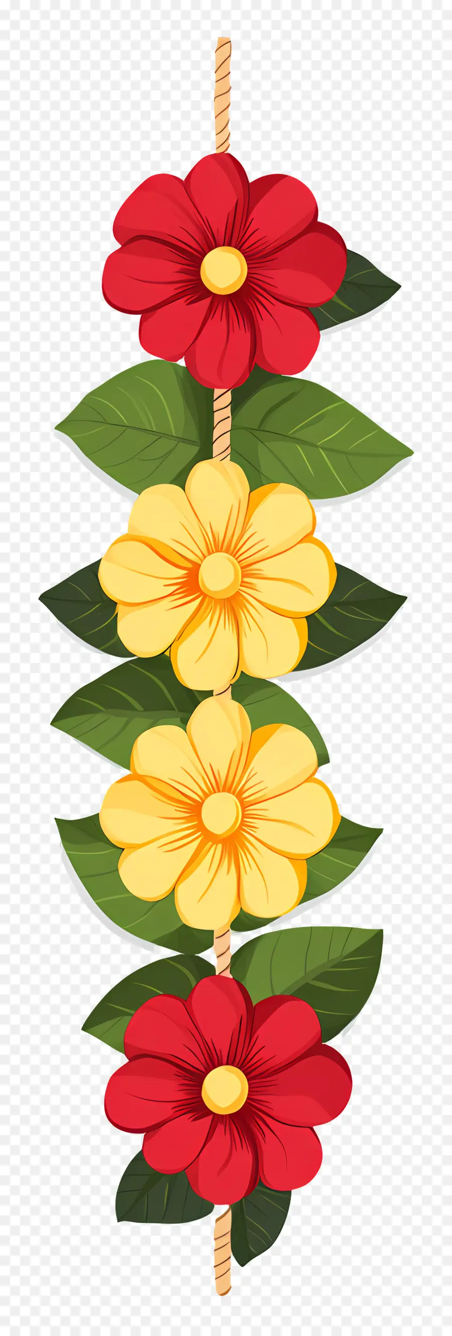 Guirlanda Ugadi，Guirlanda De Flores PNG