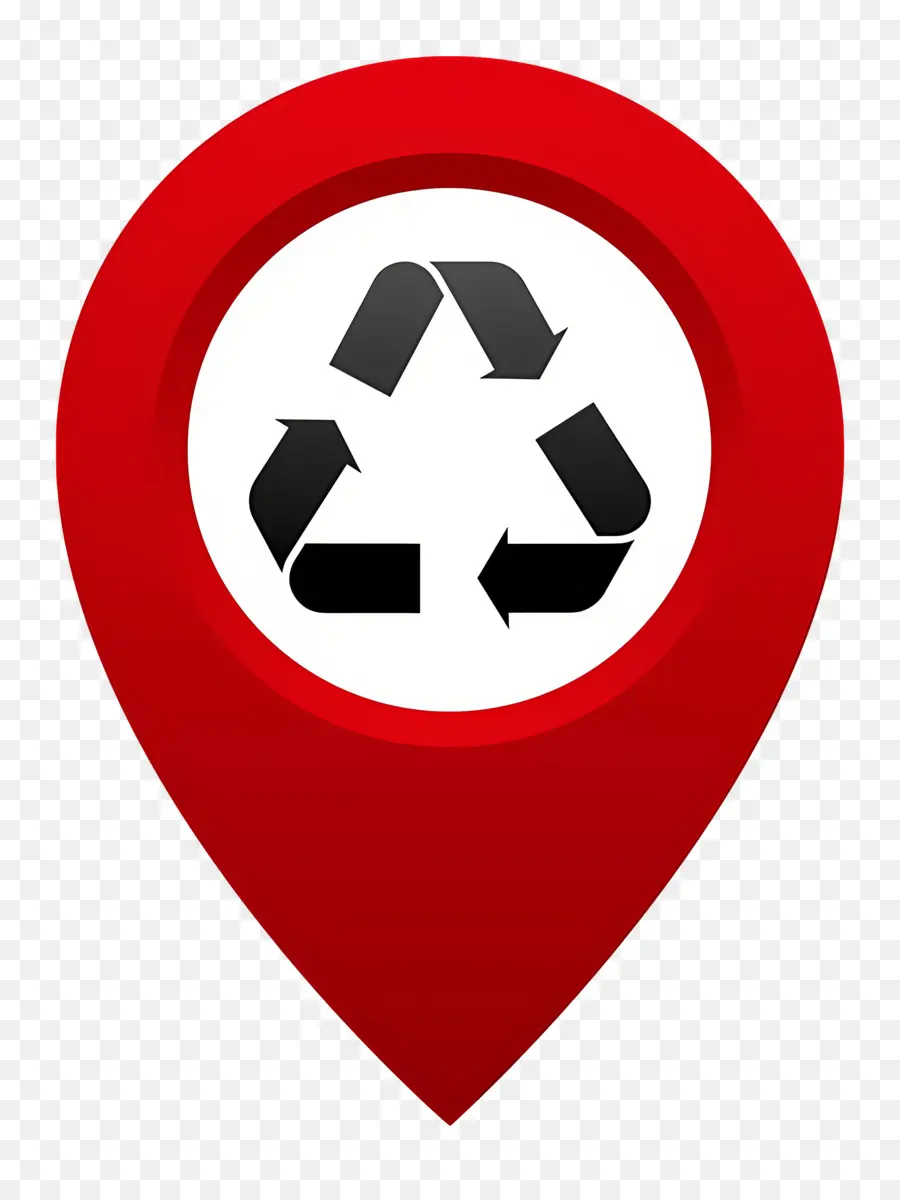 Ícone De Localização，Símbolo De Reciclagem PNG