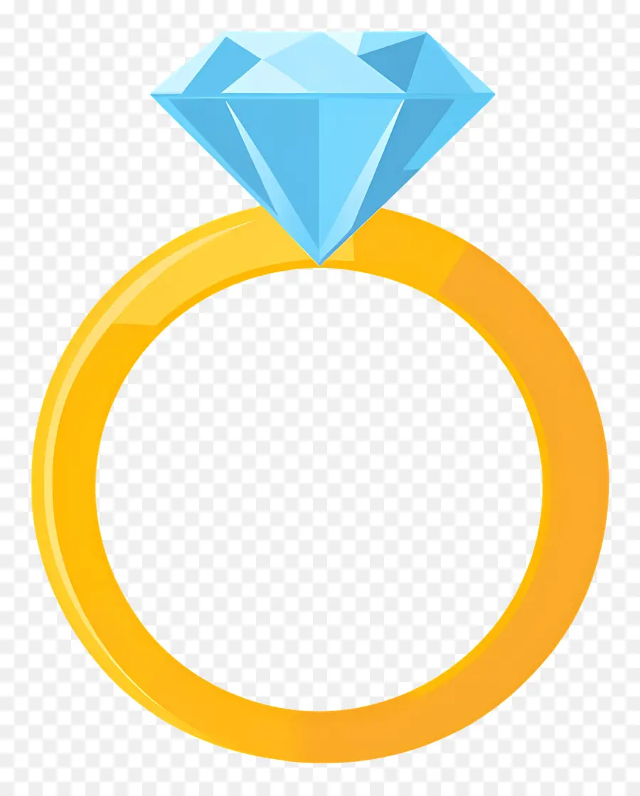 Aliança De Casamento，Anel De Diamante Azul PNG