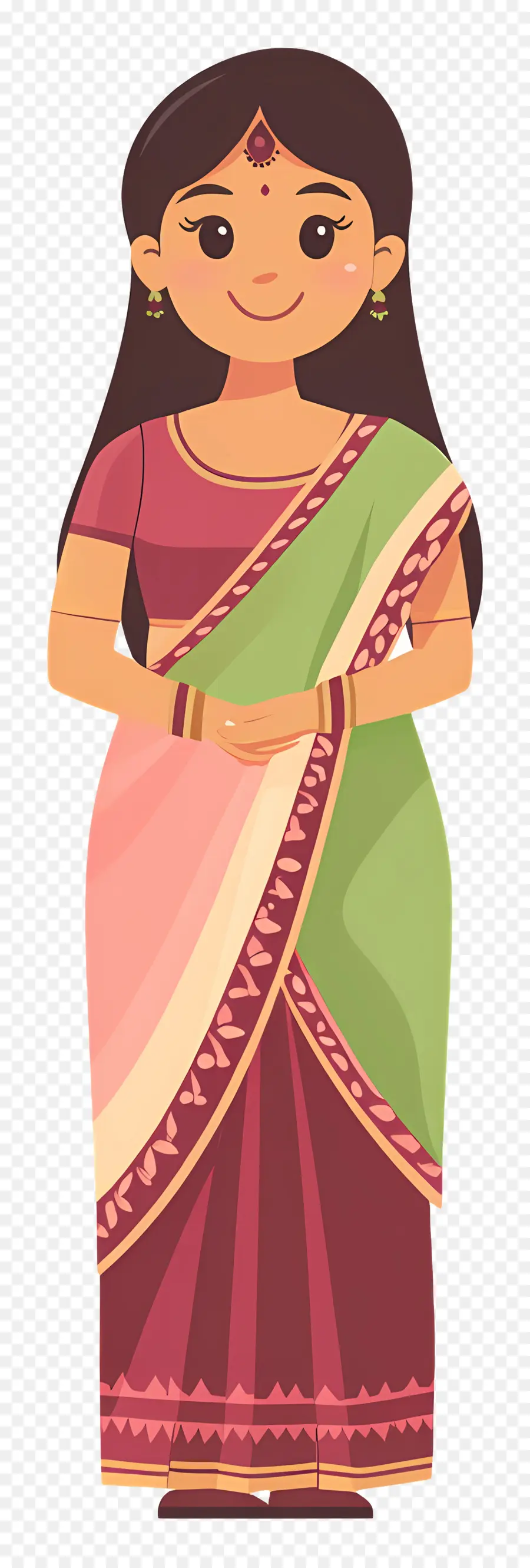 Sari Indiano，Vestido Tradicional PNG