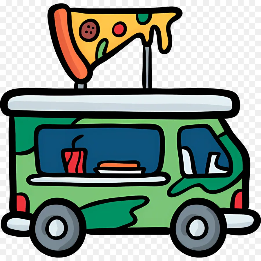 Caminhão De Comida，Pizza PNG