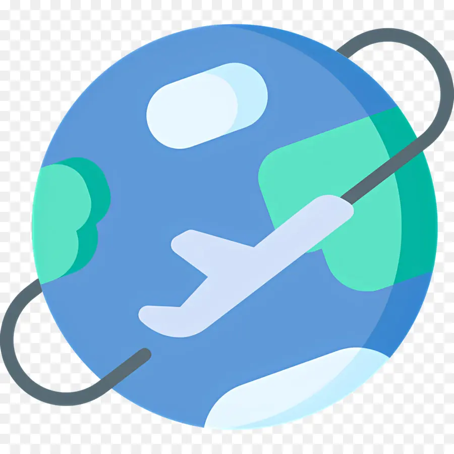 Viajar Pelo Mundo，Globo Com Avião PNG