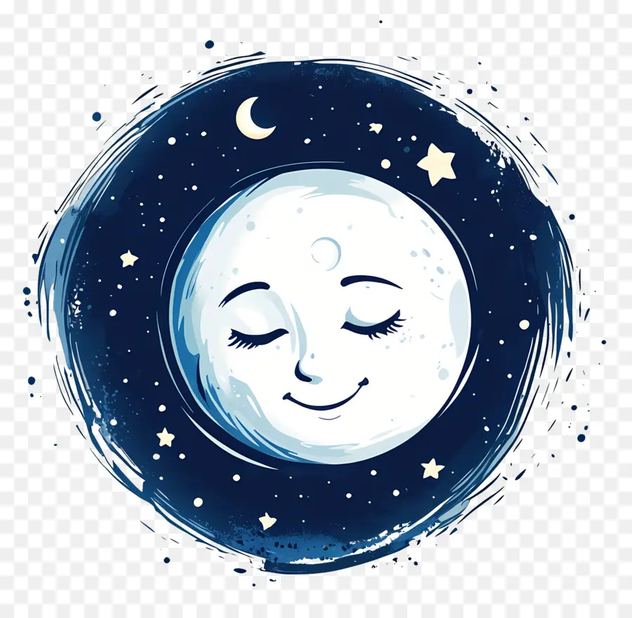 Lua Fofa，Lua Sorridente PNG