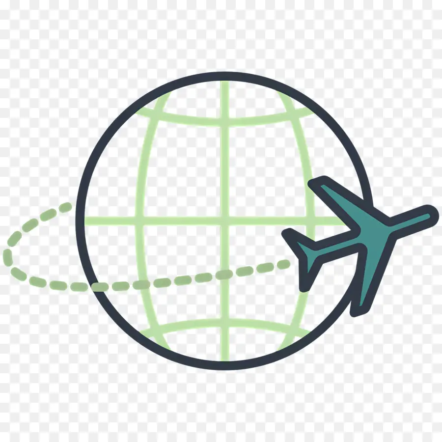 Viajar Pelo Mundo，Globo E Avião PNG