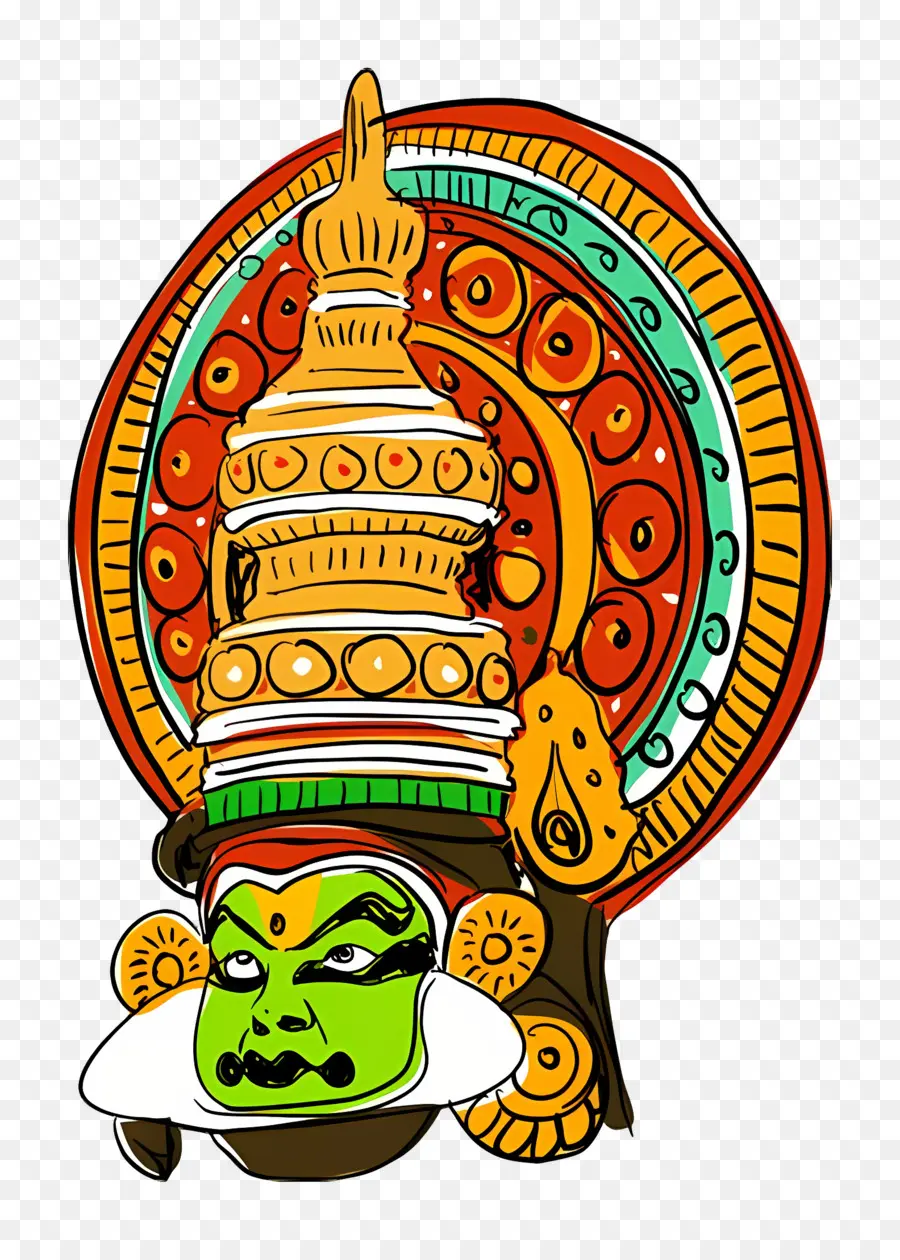 Onam，Dançarina Kathakali PNG