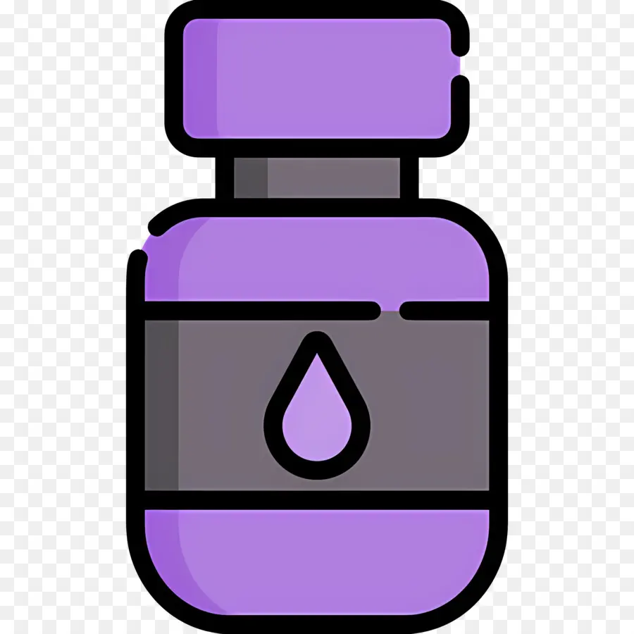 Tinta，Frasco De Remédio Roxo PNG