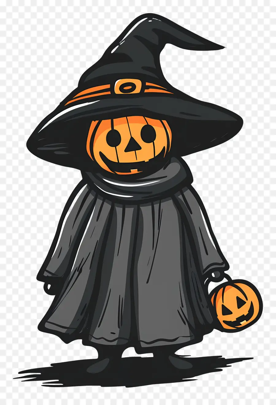 Fantasia De Halloween，Bruxa Abóbora PNG