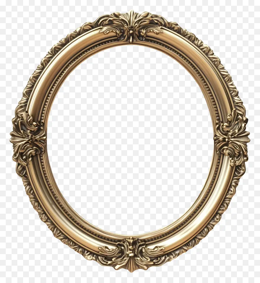 Moldura Oval Vintage，Moldura Circular Ornamentada PNG