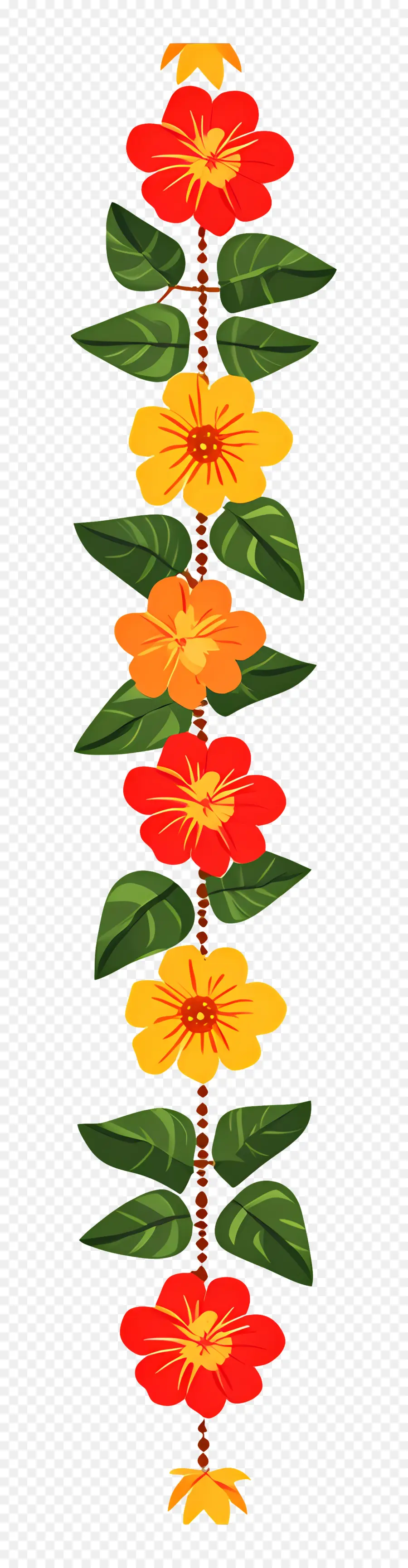 Guirlanda Ugadi，Guirlanda De Flores PNG