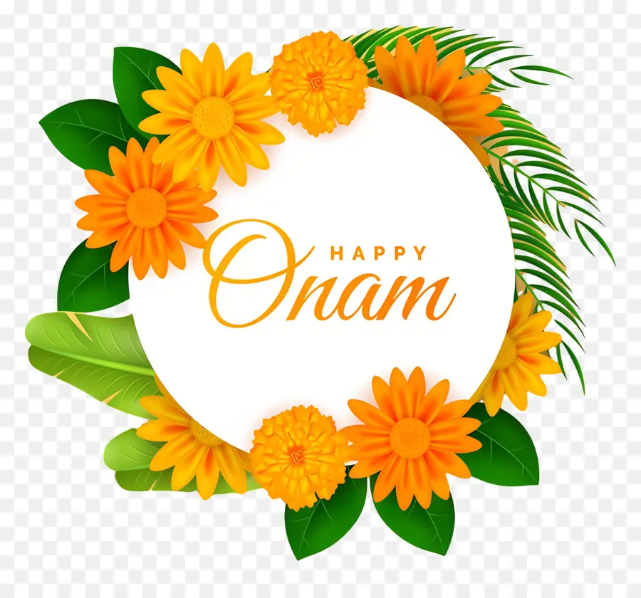 Feliz Onam，Saudação Onam PNG