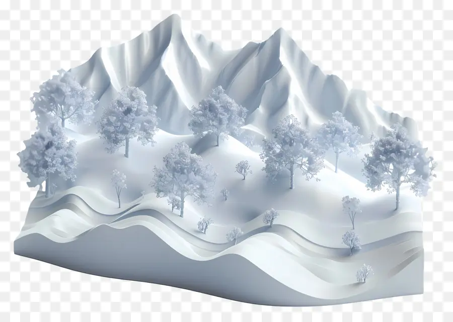 Paisagem De Neve，Paisagem Nevada PNG