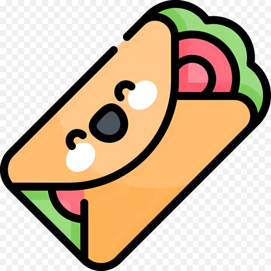 Burritos，Sanduíche Fofo PNG