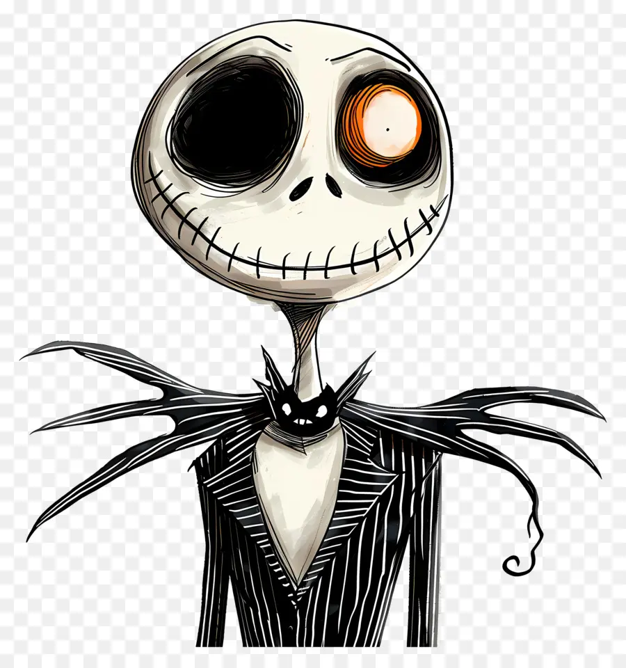 Jack Skellington，Personagem Esqueleto PNG