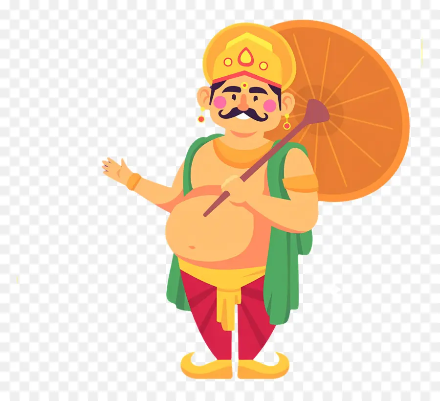 Feliz Onam，Homem Com Guarda Chuva PNG