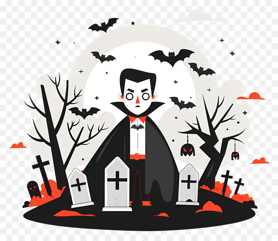 Drácula De Halloween，Vampiro PNG