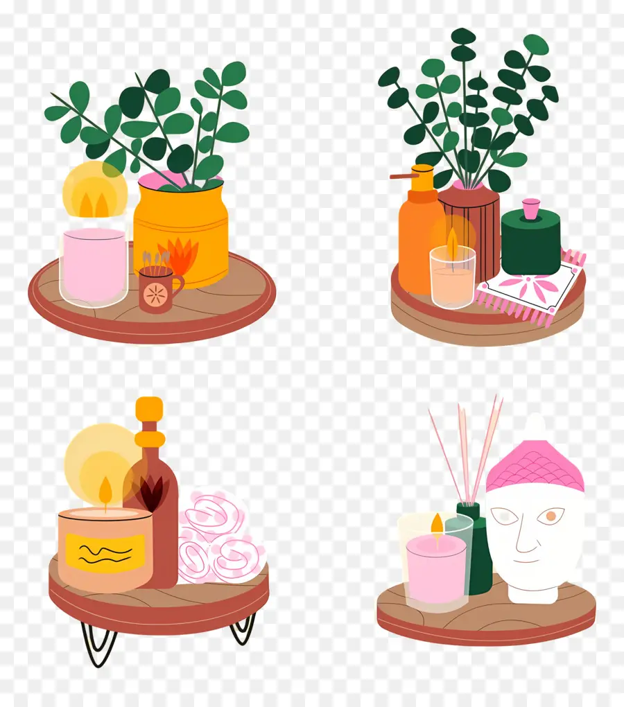 Elementos De Aromaterapia，Itens Decorativos PNG