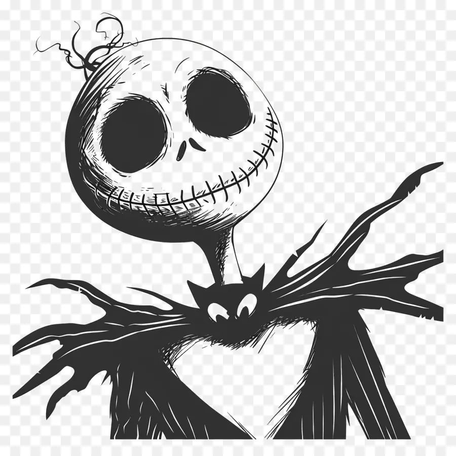 Jack Skellington，Personagem Esqueleto PNG