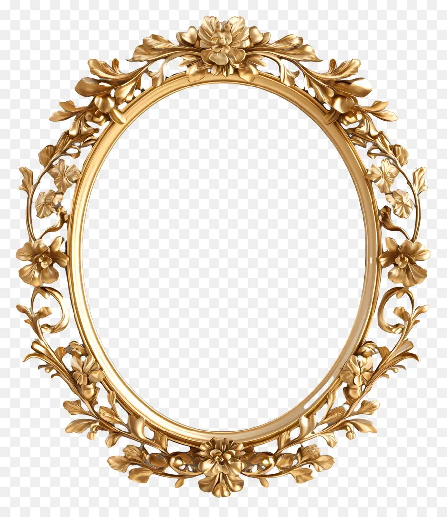 Moldura Oval Vintage，Moldura Circular Ornamentada PNG