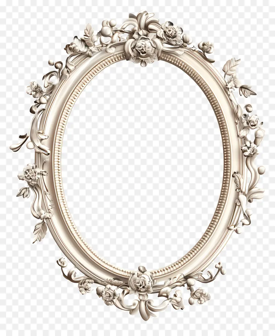 Moldura Oval Para Casamento，Quadro PNG